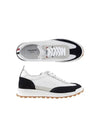 Fine Kid Suede Tech Runner Sneaker Navy - THOM BROWNE - BALAAN 2