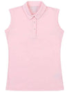 Golf Wear C P Lecture Basic Sleeveless T-Shirt PINK - WHITEBALL - BALAAN 1