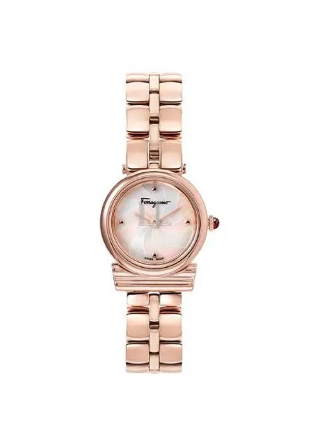 Women's Gancini Metal Watch Rose Gold - SALVATORE FERRAGAMO - BALAAN 2