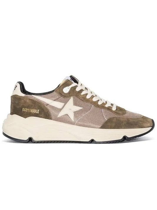 Running Sole Mesh Low Top Sneakers Olive Green - GOLDEN GOOSE - BALAAN 2