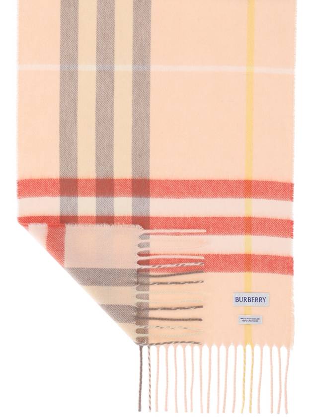 Check Cashmere Scarf Teacup - BURBERRY - BALAAN 4