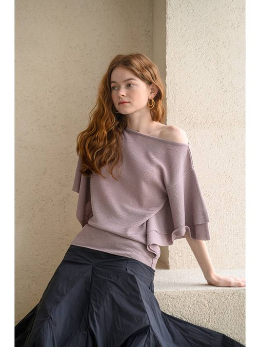 Caisienne Boat Neck Daily Knit_Glossy Grape - CAHIERS - BALAAN 1