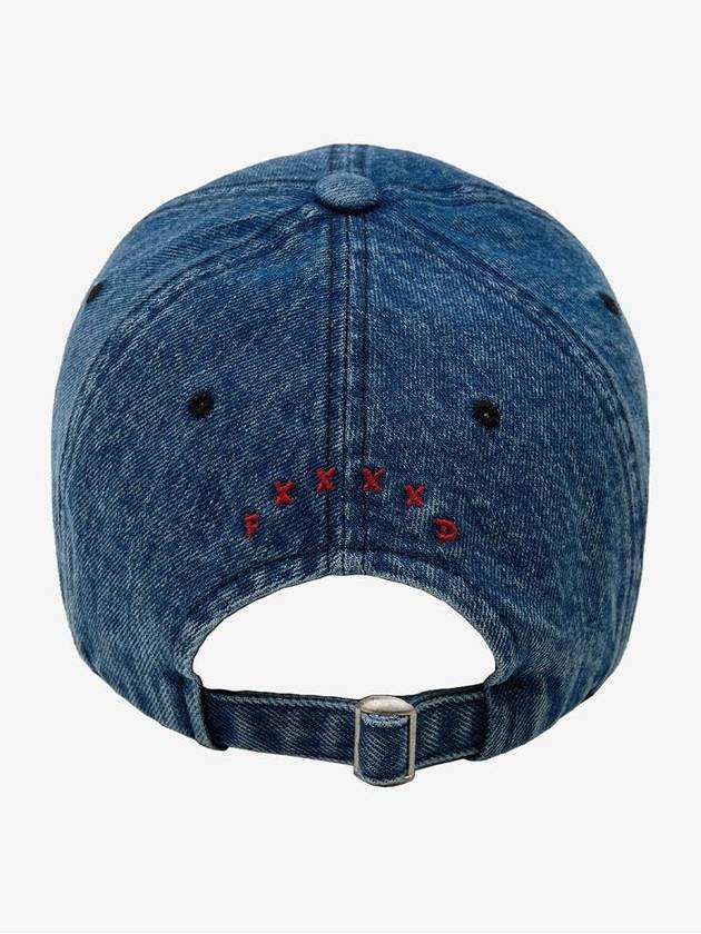 Signature Strapback Ball Cap Washed Snow Blue - FXXXXD - BALAAN 4