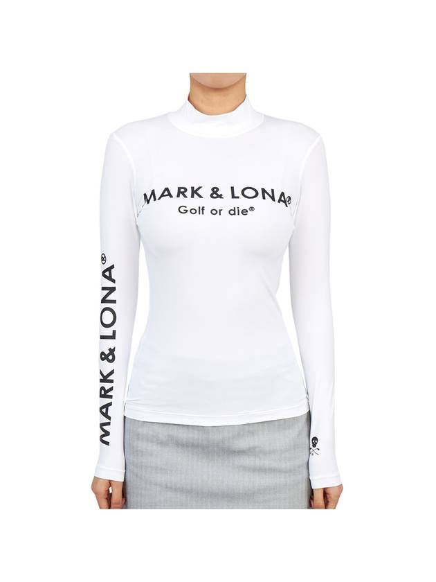 Mercury MLW 2C AU01 WHITE Women's Golf Long Sleeve T-Shirt - MARK & LONA - BALAAN 1