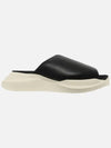 Geth Puffer Leather Slippers Black Milk - RICK OWENS - BALAAN 4