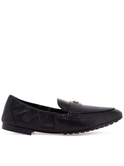 Ballet Double T Napa Leather Loafers Black - TORY BURCH - BALAAN 2