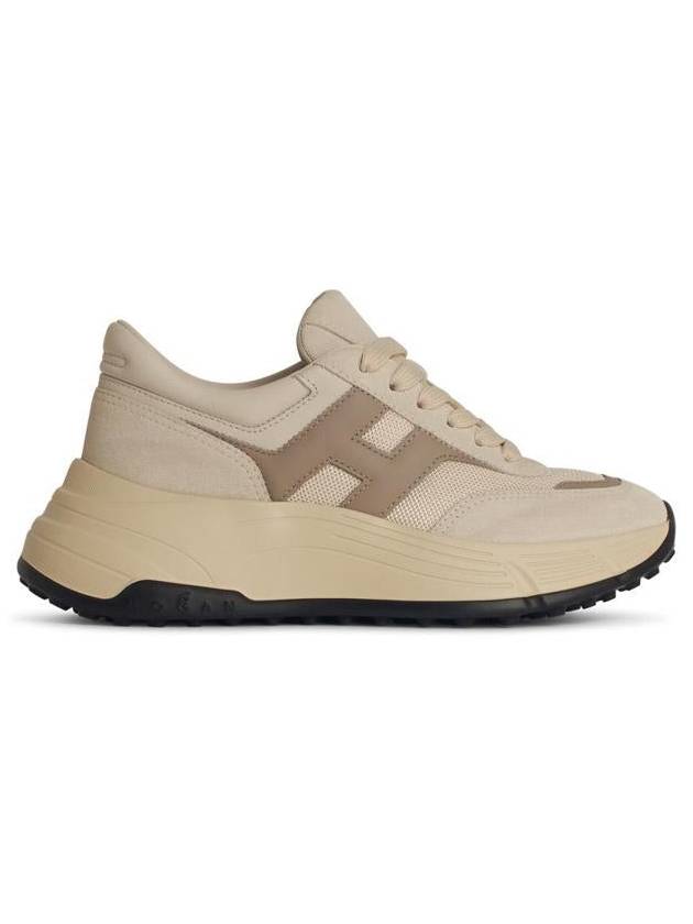 Hogan 'H669' Beige Leather Sneakers - HOGAN - BALAAN 1