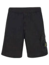 Compass Badge Bermuda Shorts Black - STONE ISLAND - BALAAN 2