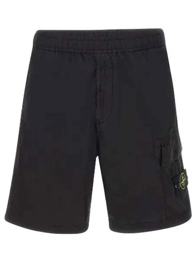 Compass Badge Bermuda Shorts Black - STONE ISLAND - BALAAN 2