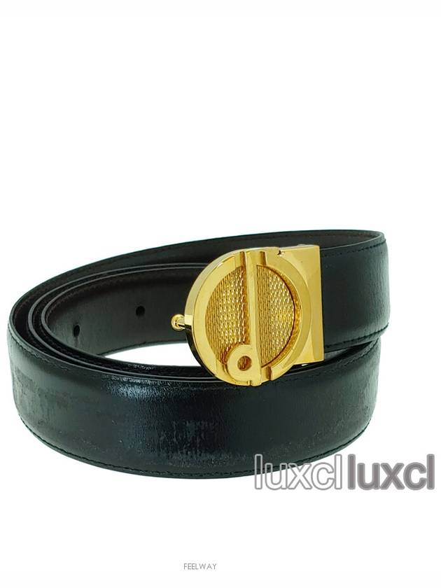 vintage leather gold belt - DUNHILL - BALAAN 4