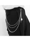 Men's Street Fashion Surgical Steel Hip Hop Pants Chain Silver - BASSCLEF - BALAAN 6