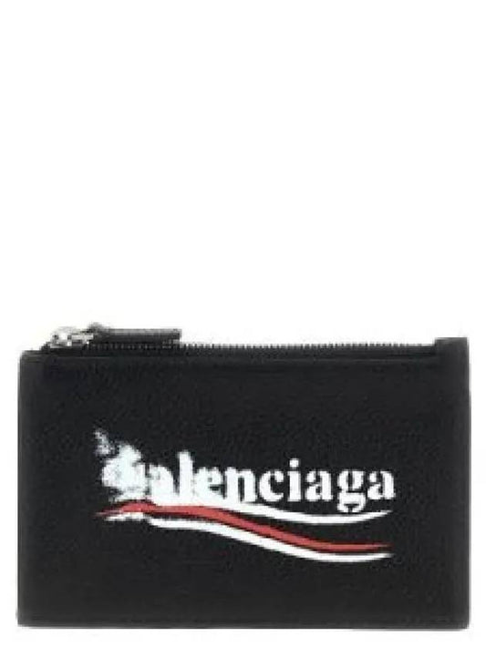 Wave Logo Card Wallet Black - BALENCIAGA - BALAAN 2