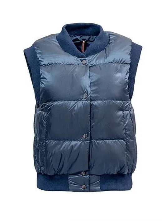 ASOFT Water Repellent Vest Padding Navy ASOFT 075 - MAX MARA - BALAAN 1