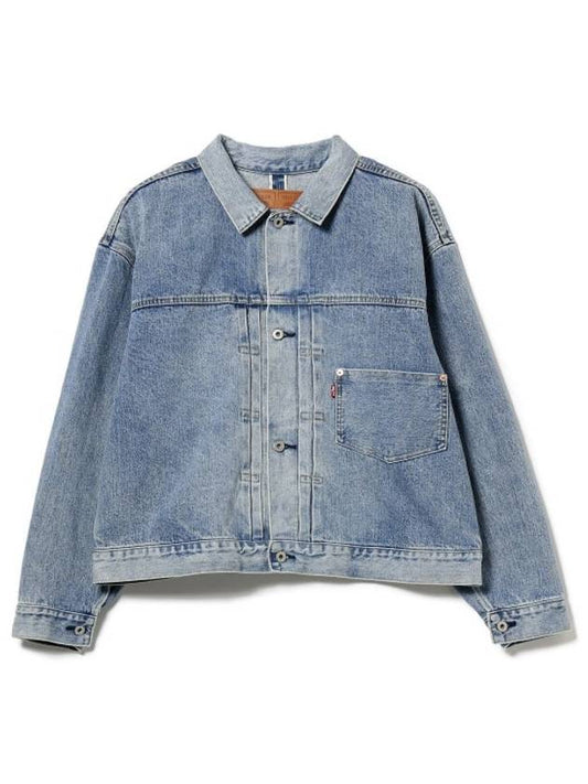 x Beams Stay Loose Type 1 Denim Trucker Jacket Vintage Wash A84240000 - LEVI'S - BALAAN 1