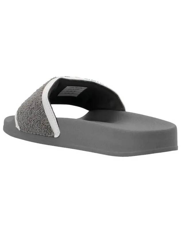 Diagonal Tab Terry Full Slippers Grey - THOM BROWNE - BALAAN 3