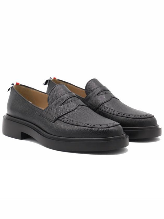 Lightweight Sole Penny Loafer Black - THOM BROWNE - BALAAN 2