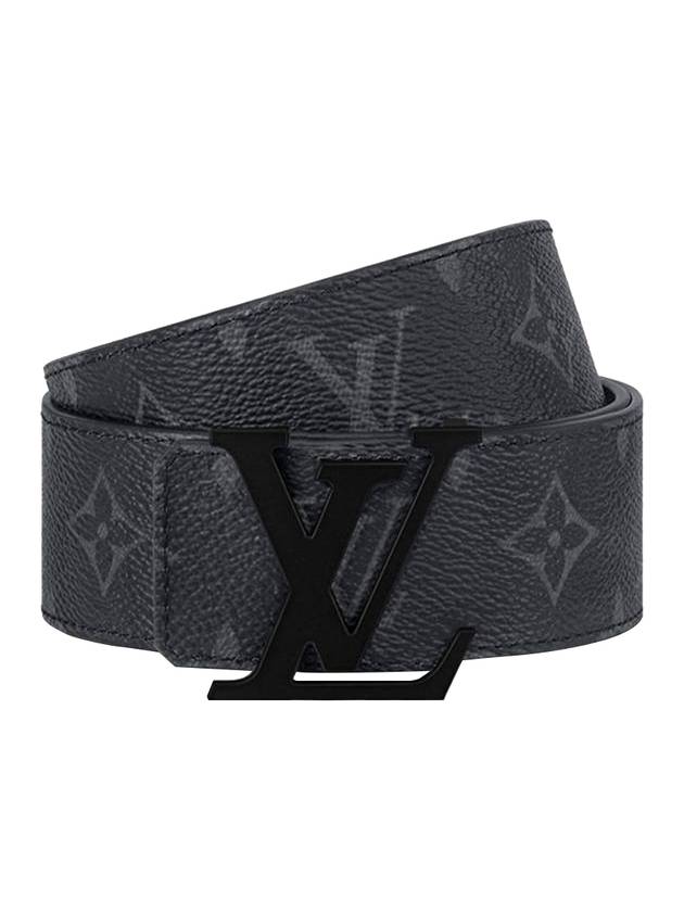 LV Initiales 40mm Matte Belt Black - LOUIS VUITTON - BALAAN 1