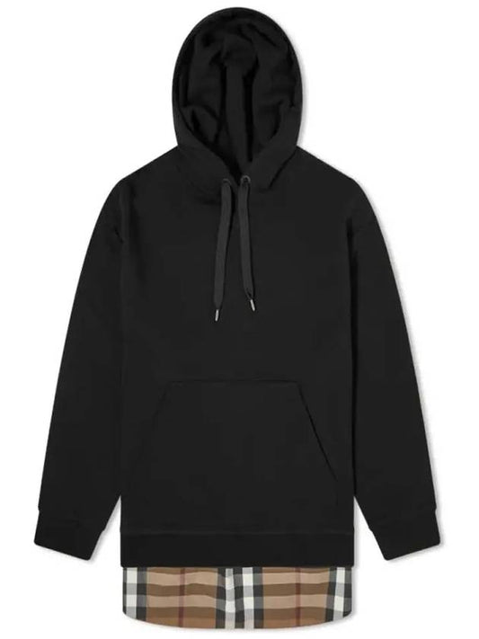 House Check Hoodie Black - BURBERRY - BALAAN 2