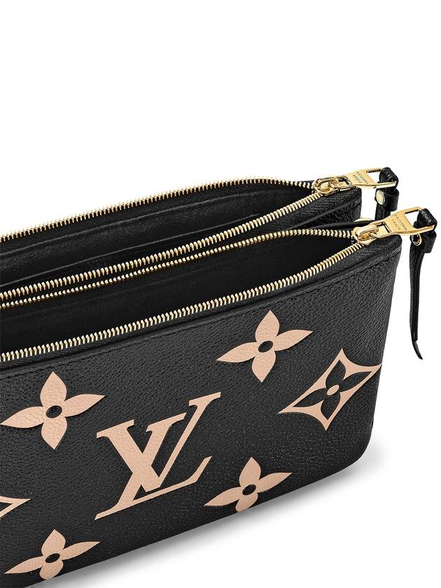 Double Zipper Pochette Cross Bag Black - LOUIS VUITTON - BALAAN 6