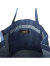 Logo Lou Mini Denim Tote Bag Indigo - A.P.C. - BALAAN 7