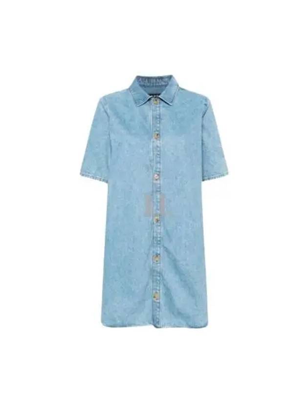 Venezia Short Dress Pale Blue - A.P.C. - BALAAN 2