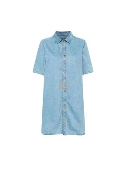 Venezia Short Dress Pale Blue - A.P.C. - BALAAN 2