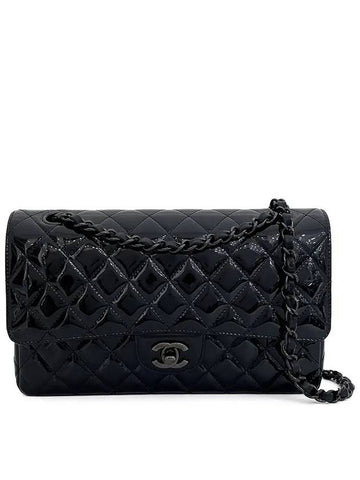 Classic Medium Black Monochrome Patent 4ET1243 - CHANEL - BALAAN 1