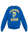 Skull Print Sweatshirt Blue - ALEXANDER MCQUEEN - BALAAN 2