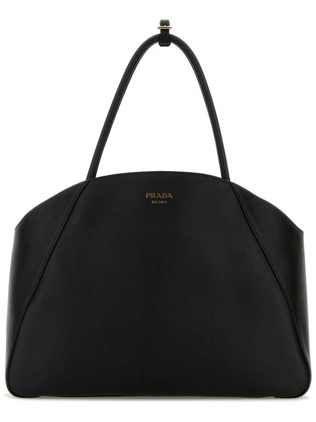 Large Leather Tote Bag Black - PRADA - BALAAN 2