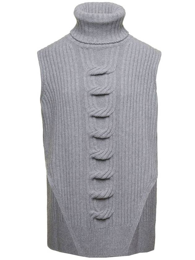 Gray Wool Top 6K04773S24141121 B0560955190 - STELLA MCCARTNEY - BALAAN 2