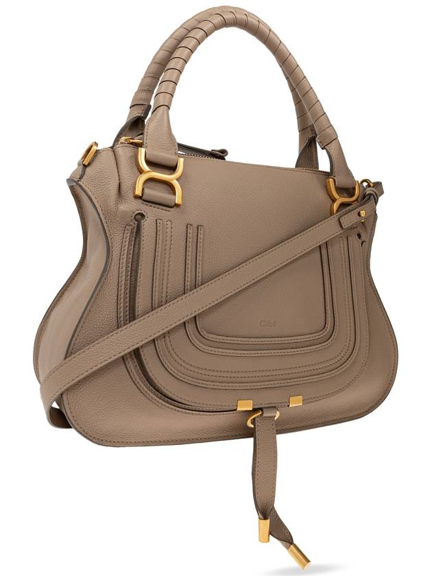 Chloé Handbag Marcie Double Medium, Women's, Beige - CHLOE - BALAAN 4