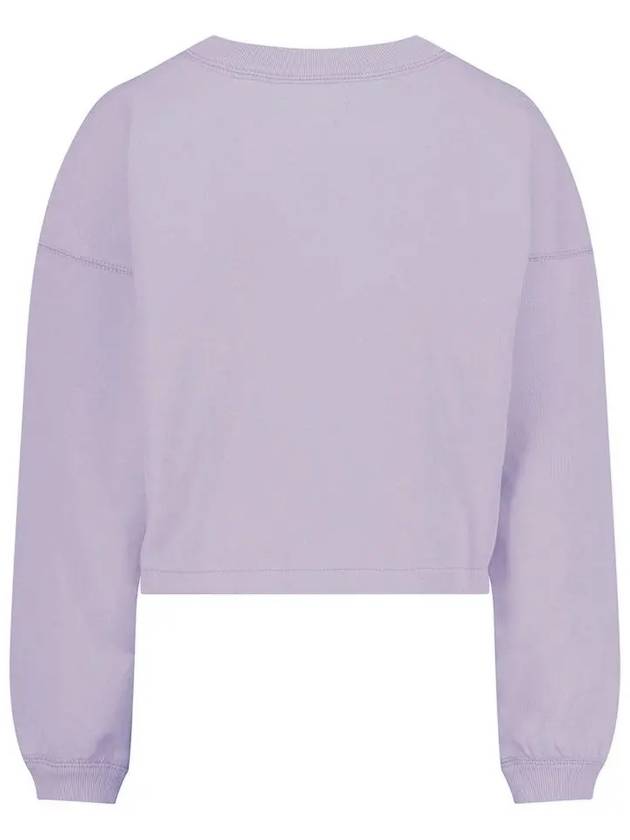 Margo Logo Crop Sweatshirt Lilac - ISABEL MARANT - BALAAN 4