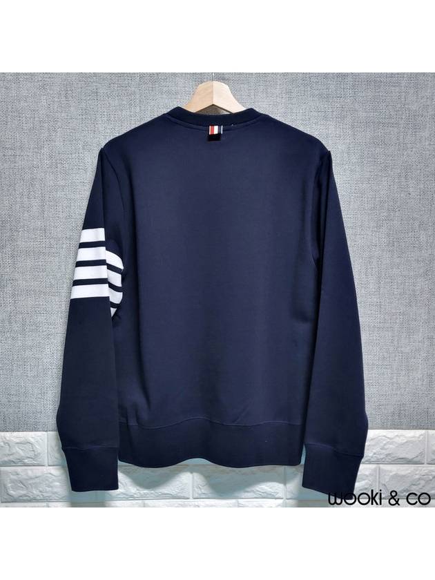 4 Bar Loopback Jersey Sweatshirt Navy - THOM BROWNE - BALAAN 3