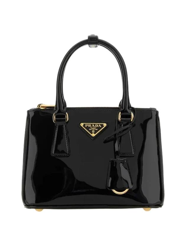 Galleria Patent Leather Mini Bag Black - PRADA - BALAAN 1