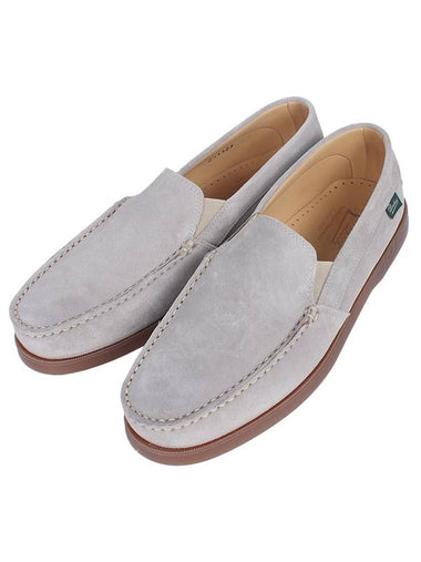 Men's Cassis Suede Loafers Grey - PARABOOT - BALAAN 1