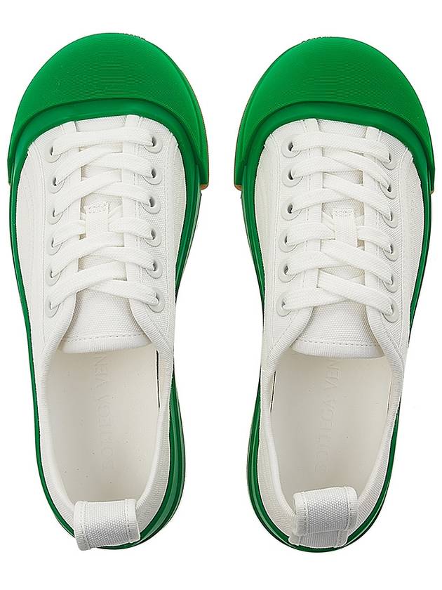 Women's Vulcan Low Top Sneakers Sneakers White Green - BOTTEGA VENETA - BALAAN 7