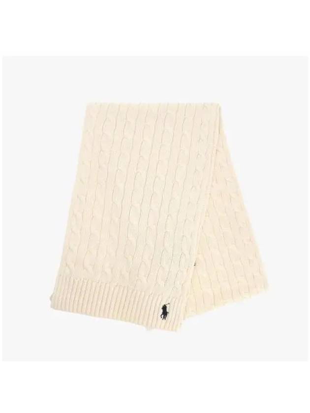 WC0525 110 Pony Cable Knit Muffler - POLO RALPH LAUREN - BALAAN 4