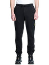 Cotton Fleece Cargo Truck Pants Black - STONE ISLAND - BALAAN 2