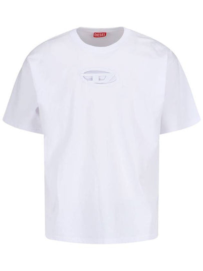 T Boxt OD Logo Cutout Short Sleeve T-Shirt White - DIESEL - BALAAN 2