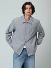 MEN Striped Casual Pocket Shirt - PINBLACK - BALAAN 5