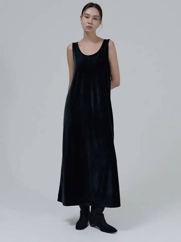 Velvet sleeveless dress - EGOEDIT - BALAAN 1