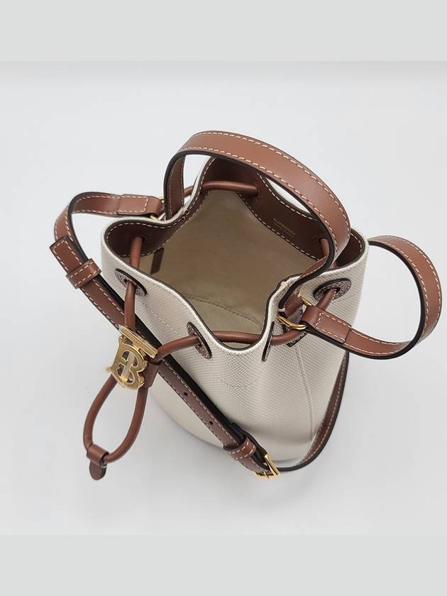 Mini TB Bucket Bag Natural Malt Brown - BURBERRY - BALAAN 7