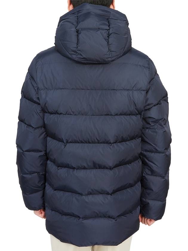 Men's Bixio Logo Hooded Quilted Padding Navy - DUVETICA - BALAAN 6