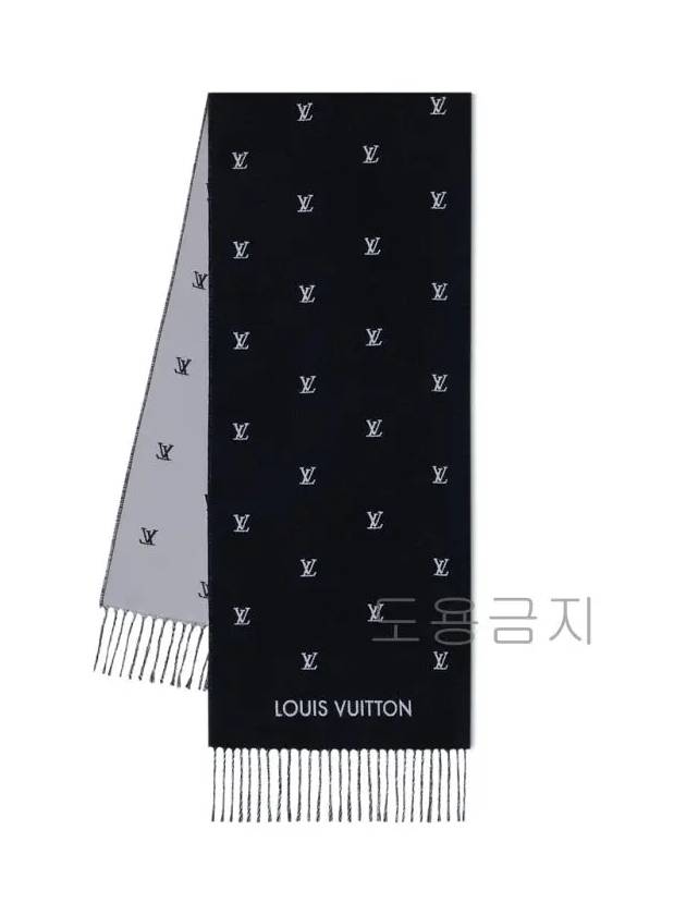 LV Blason Scarf Black - LOUIS VUITTON - BALAAN 2