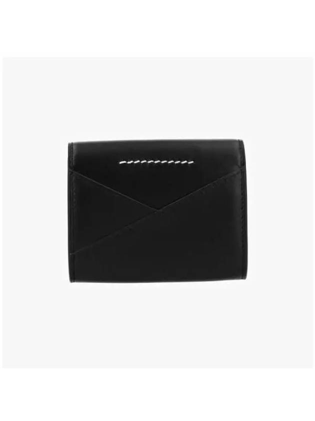 Japanese 6 Leather Card Wallet Black - MAISON MARGIELA - BALAAN 5