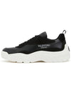 Gumboy Calfskin Low Top Sneakers Black - VALENTINO - BALAAN 5