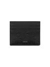 Gravity Leather Card Holder Black - DIOR - BALAAN 1