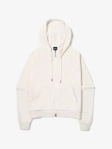 Veloa Hooded Zip Up FS2FTG4151FCRM - FILA - BALAAN 1