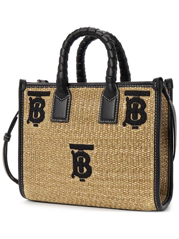 Mini Freya Tote Bag Natural - BURBERRY - BALAAN 3