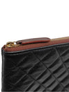 Women s A82545 Caviar Black Gold New Medium Clutch - CHANEL - BALAAN 6